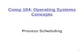 1 Comp 104: Operating Systems Concepts Process Scheduling.