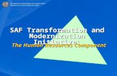 December 4, 2007 SAF/DHR SAF Transformation and Modernization Initiative: The Human Resources Component.