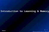 8 - 1 © 2000 Pearson Education Canada Inc.,Toronto, Ontario Memory Introduction to Learning & Memory.