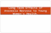 Long Term Effects of Anorexia Nervosa to Young Women’s Health.