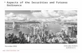 0   Aspects of the Securities and Futures Ordinance.
