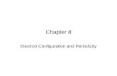 8–1 Chapter 8 Electron Configuration and Periodicity.