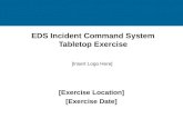 EDS Incident Command System Tabletop Exercise [Exercise Location] [Exercise Date] [Insert Logo Here]