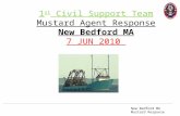 New Bedford MA Mustard Response 1 st Civil Support Team Mustard Agent Response New Bedford MA 7 JUN 2010.