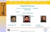 Communication System Design 2002, KTH1 Security And Availability For Wireless Communication Organization Post & Telestyrelse : Anders Rafting Coach : Lars.