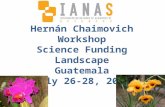 Hernán Chaimovich Workshop Science Funding Landscape Guatemala July 26-28, 2009.