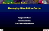 Managing Simulation Output Storage Resource Broker Reagan W. Moore moore@sdsc.edu .