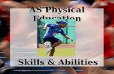 AS Physical Education Skills & Abilities. Recap classification of skills Six elements taken into consideration: –Muscular involvement –Environmental requirements.