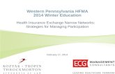 February 17, 2014 Western Pennsylvania HFMA 2014 Winter Education Health Insurance Exchange Narrow Networks: Strategies for Managing Participation.