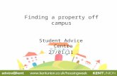 Finding a property off campus Student Advice Centre 27/01/11.