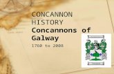 CONCANNON HISTORY Concannons of Galway 1760 to 2008.