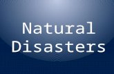 Natural Disasters. EARTHQUAKES The natural disaster that causes the most damage throughout the world is the earthquake!
