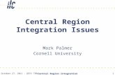 October 27, 2011 - DESY TBR Central Region Integration Issues 1 Mark Palmer Cornell University.