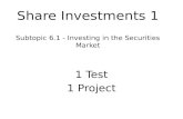 Share Investments 1 Share Investments 1 Subtopic 6.1 - Investing in the Securities Market 1 Test 1 Project.