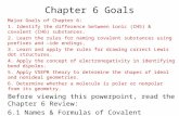 Major Goals of Chapter 6: 1. Identify the difference between ionic (CH5) & covalent (CH6) substances. 2. Learn the rules for naming covalent substances.