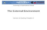 Technology & Organisational Change The External Environment Hanson & Dowling Chapters 2.