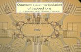 Quantum state manipulation of trapped ions D. J. Wineland, NIST, Boulder, Colorado.