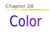 Chapter 28. CHAPTER 28 - COLOR The physicist sees colors as frequencies of light emitted or reflected by things. For example, we see red in a rose when.