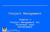 Dr. Jana Jagodick Polytechnic of Namibia, 2012 Project Management Chapter 3 Project Management for Strategic Goal Achievement.