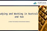Studying and Working in Australia, and tax (A basic Tax Guide for International students)