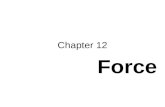 Chapter 12 Force. Force Vocabulary FORCE- BALANCED FORCES- UNBALANCED FORCES- A push or pull. Forces that are equal in size, but opposite in direction.