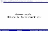 Lesson: Genome-scale Metabolic ReconstructionsBE 5500/6500Utah State University H. Scott Hinton, 2015 Constraint-based Metabolic Reconstructions & Analysis.