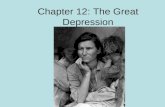 Chapter 12: The Great Depression. Section 1: The Nations Sick Economy I.Economic Troubles on the Horizon A. Industries in Trouble 1. A number of key industries.