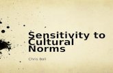 Sensitivity to Cultural Norms Chris Ball. What is it? Sensitivity to cultural norms is being aware and accepting of other cultures.