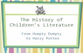 The History of Children’s Literature From Humpty Dumpty to Harry Potter.