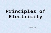 Principles of Electricity 6831.16 Ampere The rate of flow of electricity.