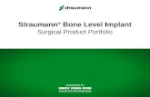 Straumann ® Bone Level Implant Surgical Product Portfolio.