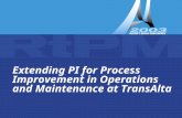 Ideas to Action Extending PI for Process Improvement in Operations and Maintenance at TransAlta.