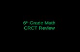 6 th Grade Math CRCT Review. 123456 789101112 131415161718 192021222324 252627282930 313233343536.