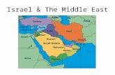 Israel & The Middle East. The Creation of Israel Balfour Declaration (1917) –British document that promised a Jewish homeland (Zionists) in British-controlled.
