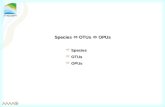 Species  OTUs  OPUs  Species  OTUs  OPUs. Rosselló-Mora & Amann 2001, FEMS Rev. 25:39-67 Taxa circumscription depends on the observable characters.