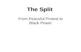 The Split From Peaceful Protest to Black Power. Overview of Early Civil Rights Movement Focus on ending “Jim Crow” in the South – Desegregation, Voting.