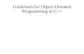 Guidelines for Object-Oriented Programming in C++.