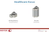 Healthcare Focus Ambulatory (Small Practice) Acute (Hospitals)