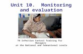 Unit 10. Monitoring and evaluation TB Infection Control Training for Managers at the National and Subnational Levels.