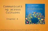 Communicating across Cultures Chapter 4 © 2016 by McGraw-Hill Education. This is proprietary material solely for authorized instructor use. Not authorized.