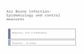 Air Borne Infection: Epidemiology and control measures Moderator: Prof.A.M.Mehendale Presenter : Dr.Rohan.