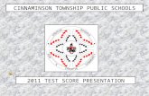 CINNAMINSON TOWNSHIP PUBLIC SCHOOLS 2011 TEST SCORE PRESENTATION.