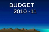 BUDGET 2010 -11. CONTENTS About Budget Challenges Consolidating Growth Improving Investment Environment Exports Agriculture Growth Infrastructure Energy.