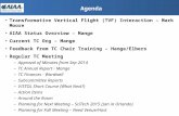 Agenda Transformative Vertical Flight (TVF) Interaction – Mark Moore AIAA Status Overview – Mange Current TC Org – Mange Feedback from TC Chair Training.