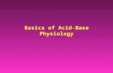 Basics of Acid-Base Physiology. chemicalphysiologic Acid-Base homeostasis involves chemical and physiologic processes responsible for the maintenance.