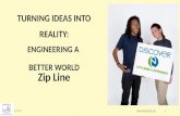 1/21/151 1 Zip Line  TURNING IDEAS INTO REALITY: ENGINEERING A BETTER WORLD.