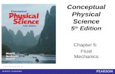 Conceptual Physical Science 5e – Chapter 5 © 2012 Pearson Education, Inc. Conceptual Physical Science 5 th Edition Chapter 5: Fluid Mechanics © 2012 Pearson.