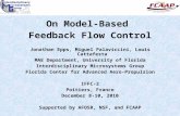 On Model-Based Feedback Flow Control Jonathan Epps, Miguel Palaviccini, Louis Cattafesta MAE Department, University of Florida Interdisciplinary Microsystems.