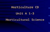 Horticulture CD Unit A 1-3 Horticultural Science.