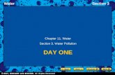 WaterSection 3 DAY ONE Chapter 11, Water Section 3, Water Pollution.